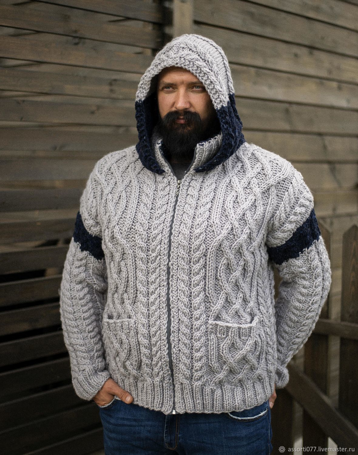 Свитеры мужские: жакет "Саймон" в интернет-магазине на Ярмарке Мастеров ...