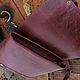 Backpack made of genuine leather 'Satchel' cranberry. Backpacks. Gelekoka. Handmade leather bags.. My Livemaster. Фото №4