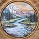 Order Panels of cedar Mountain landscape Ecouvrir. Original painted Souvenirs and gift. Livemaster. . Pictures Фото №3