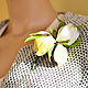 Iris flower brooch incredible tenderness yellow white. Brooches. flowersstyle (flowersstyle). My Livemaster. Фото №4