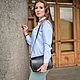  Women's black leather bag Florence Mod. S93t-711. Crossbody bag. Natalia Kalinovskaya. My Livemaster. Фото №6
