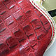 Order Bags: Red suede handbag with clasp. Inessa Tche. Livemaster. . Clasp Bag Фото №3