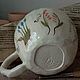 Чашка по мотивам манускрипта Войнича. Кружки и чашки. Ashy pottery. Интернет-магазин Ярмарка Мастеров.  Фото №2
