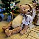 Классический мих с шелковой лентой. Мишки Тедди. teddy.toy.for.you. Ярмарка Мастеров.  Фото №4