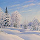 Painting 'Winter' 20x50 cm, Pictures, Rostov-on-Don,  Фото №1