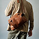 Travel bag genuine leather. cognac. Sports bag. odalgoods (odalgoods). Online shopping on My Livemaster.  Фото №2