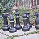 Chess Pieces Concrete 6pcs Set White or Black. Figurines. Decor concrete Azov Garden. My Livemaster. Фото №5
