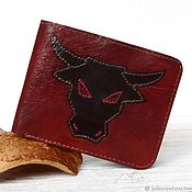 Сумки и аксессуары handmade. Livemaster - original item Red Brown Handmade Leather Wallet, ID Card Wallet. Handmade.