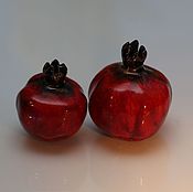 Ceramic pomegranate candle holder