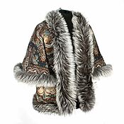 Одежда handmade. Livemaster - original item Jacket with fox silver fox 