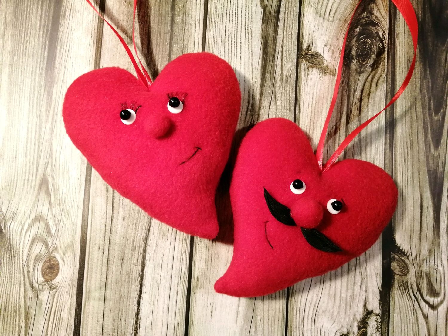 Пара Сердец. На свадьбу, Новый год 2024 в интернет-магазине Ярмарка ...