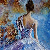 Картины и панно handmade. Livemaster - original item Oil painting prima ballerina. Handmade.