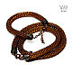 Bead crochet necklace and bracelet Copper, Necklace, Suzdal,  Фото №1