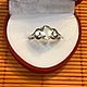 Заказать Кольцо трилогия с природным аквамарином и белыми сапфирами. OLVIKSOL JEWELRY STORE. Ярмарка Мастеров. . Кольца Фото №3
