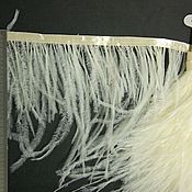 Материалы для творчества ручной работы. Ярмарка Мастеров - ручная работа Copy of Trim of ostrich feathers 10-15 cm light yellow. Handmade.