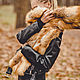 Меховой шарф из лисы рыжий. Шарфы. Лиса в Лесу (Forestfox). Интернет-магазин Ярмарка Мастеров.  Фото №2