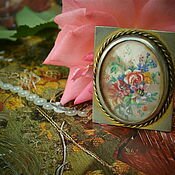 Винтаж handmade. Livemaster - original item The fragrance of the summer garden. AUTHOR`S BROOCH.. Handmade.