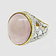 Заказать Кольцо из серебра 926 с натуральным розовым кварцем. Silverjewels. Ярмарка Мастеров. . Кольца Фото №3