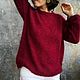 Свитер из кид мохера на шелке #my_flower_dahlia. Свитеры. MY FLOWER KNITTING. Интернет-магазин Ярмарка Мастеров.  Фото №2