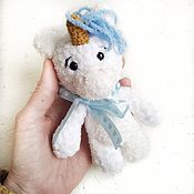 Куклы и игрушки handmade. Livemaster - original item Unicorn Knitted plush toy handmade Amigurumi Marshmallow. Handmade.