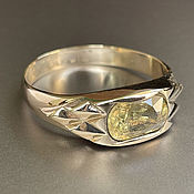 Украшения handmade. Livemaster - original item Gold ring with raw Yellow Sapphire (2,67 ct) 585 gold. Handmade.