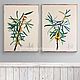 Paintings diptych 'Sea buckthorn branches' 2 pcs. A4 botany with colored pencils. Pictures. Jenyartstudio. Online shopping on My Livemaster.  Фото №2