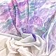 Платок батик "Сирень" шёлка и хлопка. Платки. Диана Чентукова. Батик. Ярмарка Мастеров.  Фото №4