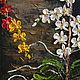  ' Orchid in a pot' oil painting-panel, Pictures, Ekaterinburg,  Фото №1
