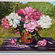 Oil painting Peonies in a basket. Pictures. picture860429. Online shopping on My Livemaster.  Фото №2