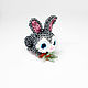Кролик из бисера. Амигуруми куклы и игрушки. Ann beads. Интернет-магазин Ярмарка Мастеров.  Фото №2