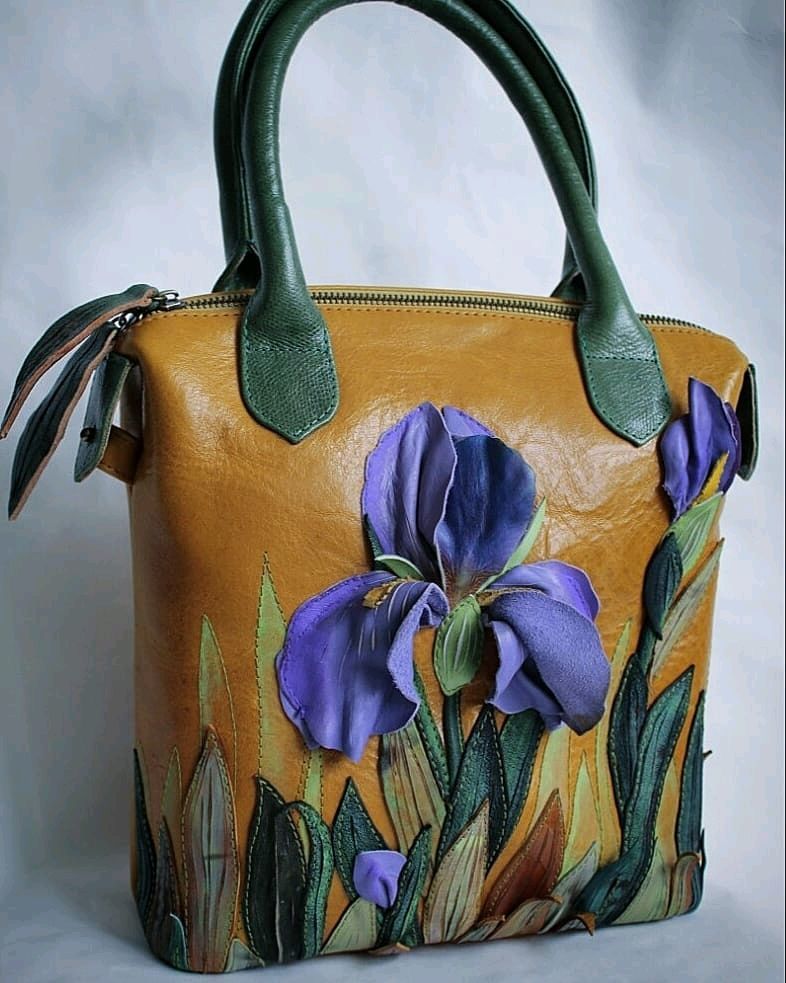 Женские сумки из гобелена. 5x37 см. Сумка ирис. Роспись сумки пионы. Сумка ручная работа с ирисом.