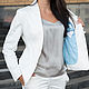Women's summer pantsuit WHITE CLASSIC. Suits. BRAGUTSA. My Livemaster. Фото №5