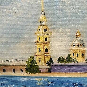 Картины и панно ручной работы. Ярмарка Мастеров - ручная работа Миниатюра" Петропавловский собор". Handmade.
