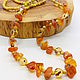 Mustard and honey beads (glass, amber) 63 cm. Beads2. Selberiya shop. My Livemaster. Фото №4