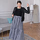 Boho maxi dress with ruffles, Knitwear and cambric checkered. Dresses. NATALINI. Online shopping on My Livemaster.  Фото №2