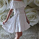 Order Boho dress with lace summer white. Lace. batiste. Boho. Lace. Olgalevas. Livemaster. . Dresses Фото №3