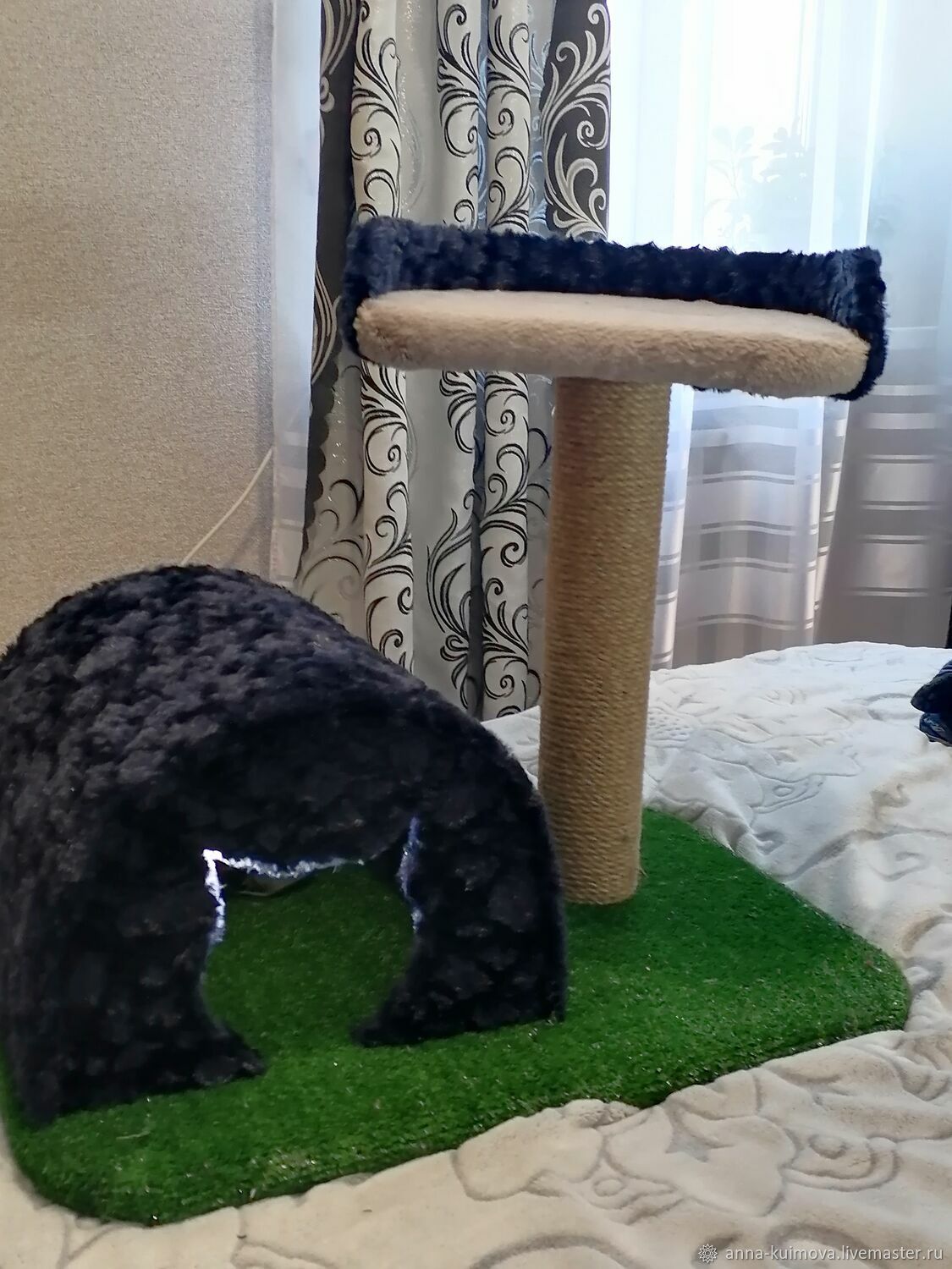 Комплекс с домиком, когтеточкой и лежанкой в интернет-магазине Ярмарка ...