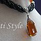 Колье - градиент со шпинелью ,,PERFECTO,,. Колье. Tati Style. Интернет-магазин Ярмарка Мастеров.  Фото №2