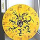Africa Hand-painted Wall Clock. Watch. Clocks for Home (Julia). My Livemaster. Фото №4