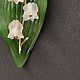 Pendant with jade 'Lily of the Valley', gold, jade, rock crystal. Pendant. EdGems jewerly. My Livemaster. Фото №4