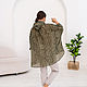 Silk anorak with embroidery green. Blouses. NATALINI. Online shopping on My Livemaster.  Фото №2
