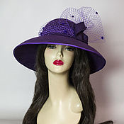 Аксессуары handmade. Livemaster - original item Women`s felt hat purple. Handmade.