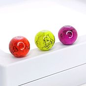 Бусины Lampwork 50 шт стеклянные ручная работа 8 мм