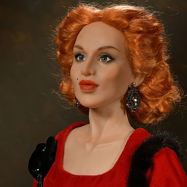 Куклы и игрушки ручной работы. Ярмарка Мастеров - ручная работа Авторская интерьерная кукла ручной работы мадам Серова, Валентина. Handmade.