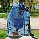 Is it a denim backpack. Backpacks. bRucksack. My Livemaster. Фото №5