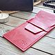 Handmade leather Pencil case Cone Red. Organizer. Mox workshop. My Livemaster. Фото №4