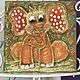 Children's painting with elephant pastel 'Which wall?' 280h280 mm. Pictures. Larisa Shemyakina Chuvstvo pozitiva (chuvstvo-pozitiva). Интернет-магазин Ярмарка Мастеров.  Фото №2