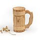 Taza de madera ligera. Taza de cerveza 0.7. Art.26010, Mugs and cups, Tomsk,  Фото №1