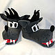 Order Slippers Wolf. Home Slippers from VESTAliya. Livemaster. . Gifts for February 23 Фото №3