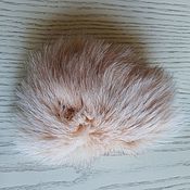 Материалы для творчества handmade. Livemaster - original item Finnish Arctic Fox flap light coral/natural fur. Handmade.